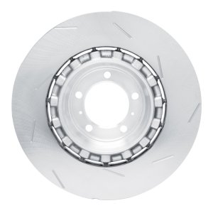 Porsche Panamera Brake Rotor (1) - Rear Left - R1 Concepts - Slotted Carbon Alloy GeoMET - `17-`21